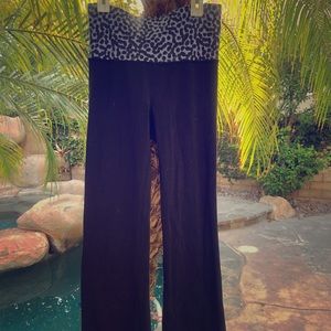 Lululemon black high waisted gold over pants